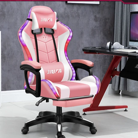 A Hot sale Cheap Led Rgb Silla Gamer Pu Leather Racing Game Chair Gaming Chair with Footrests and Massage