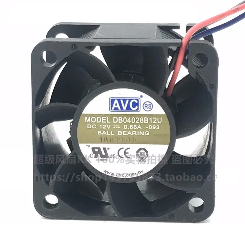 

New CPU Cooler Fan for AVC DB04028B12U 12V 0.66A 4cm 4-wire PWM Fan 4028 40×40×28mm