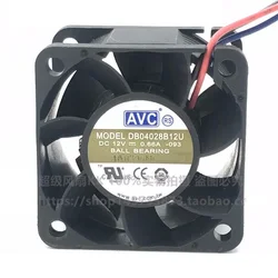 New CPU Cooler Fan for AVC DB04028B12U 12V 0.66A 4cm 4-wire PWM Fan 4028 40×40×28mm