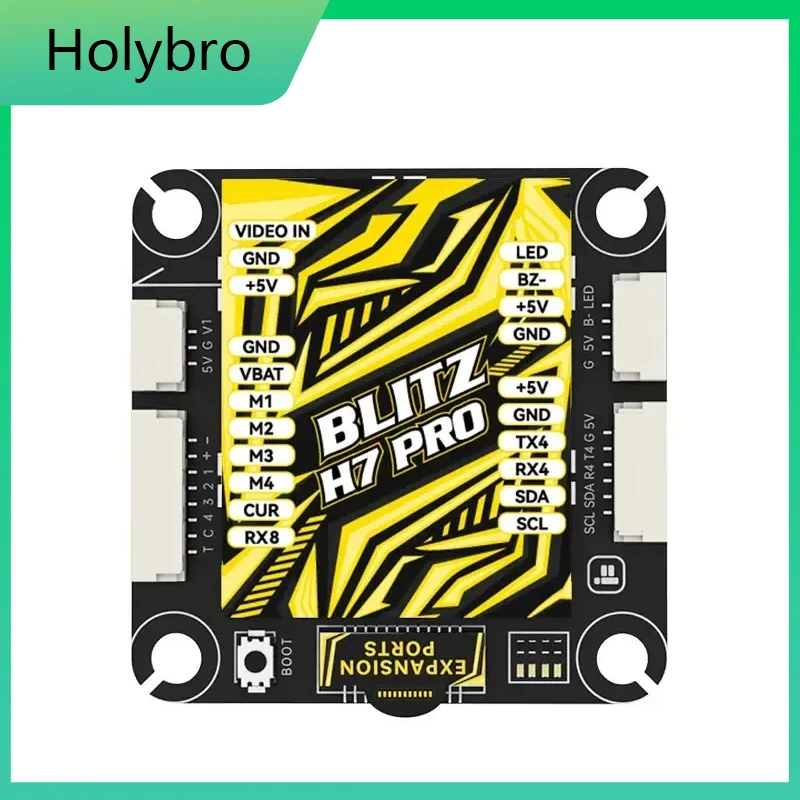 

iFlight BLITZ H7 Pro Flight Controller 4-12S STM32H743 OSD Baro Blackbox Supported Smartaudio/IRC Tramp VTX 35*35mm