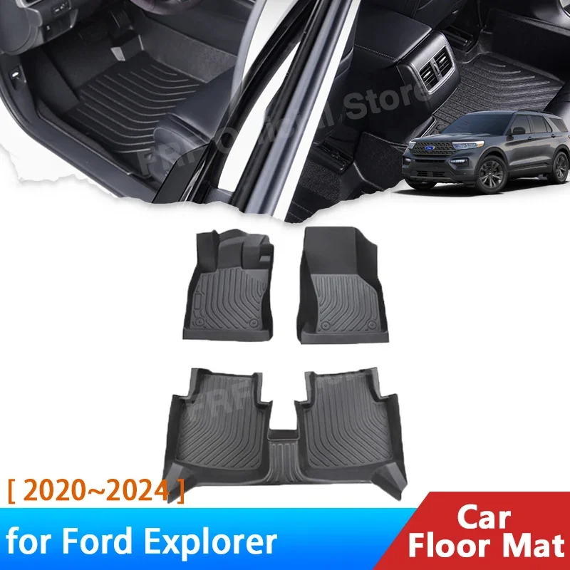 

for Ford Explorer U625 2020 2021 2022 2023 2024 Accessorie Floor Mat Anti-dirty Foot Panel Protective Line Carpet Pad Waterproof