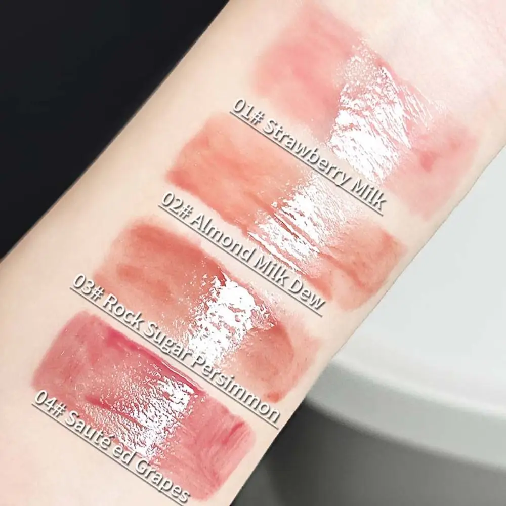 New Moisturizing Cat Lip Gloss Smooth Long Lasting Lip Glaze 4 Shades Highly Pigmented Mirror Lip Glaze Daily Use