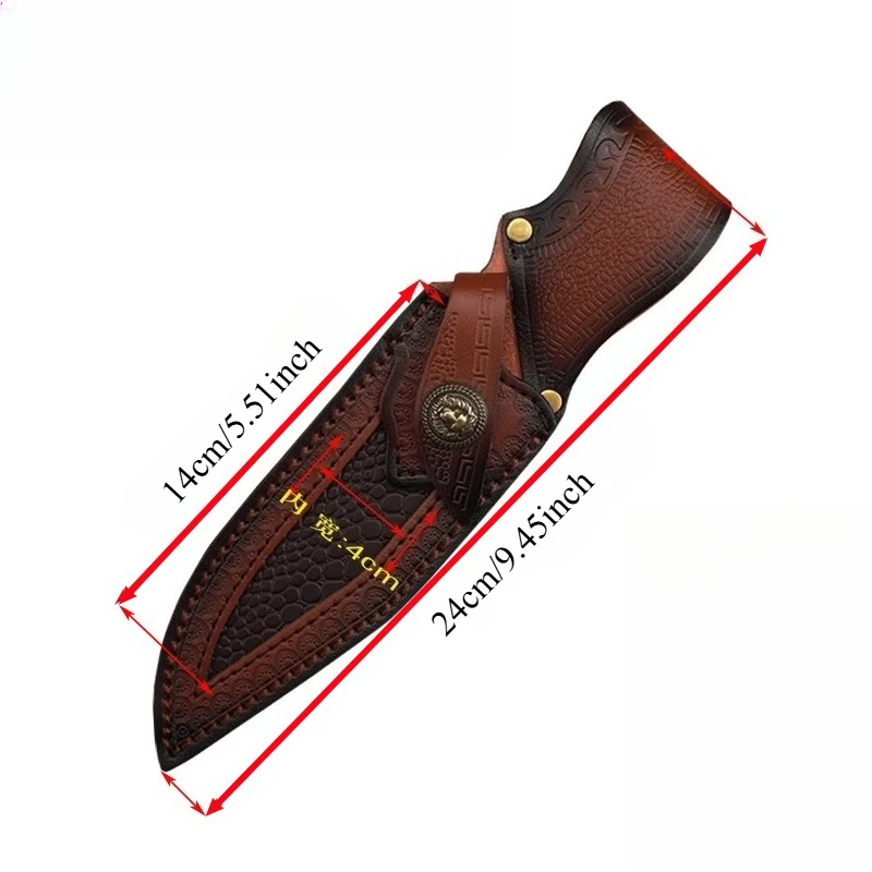 

High-Quality Newest Leather Blade Carrier with Storage Pocket Compatible with Various EDC Knives (Knife Not Included)