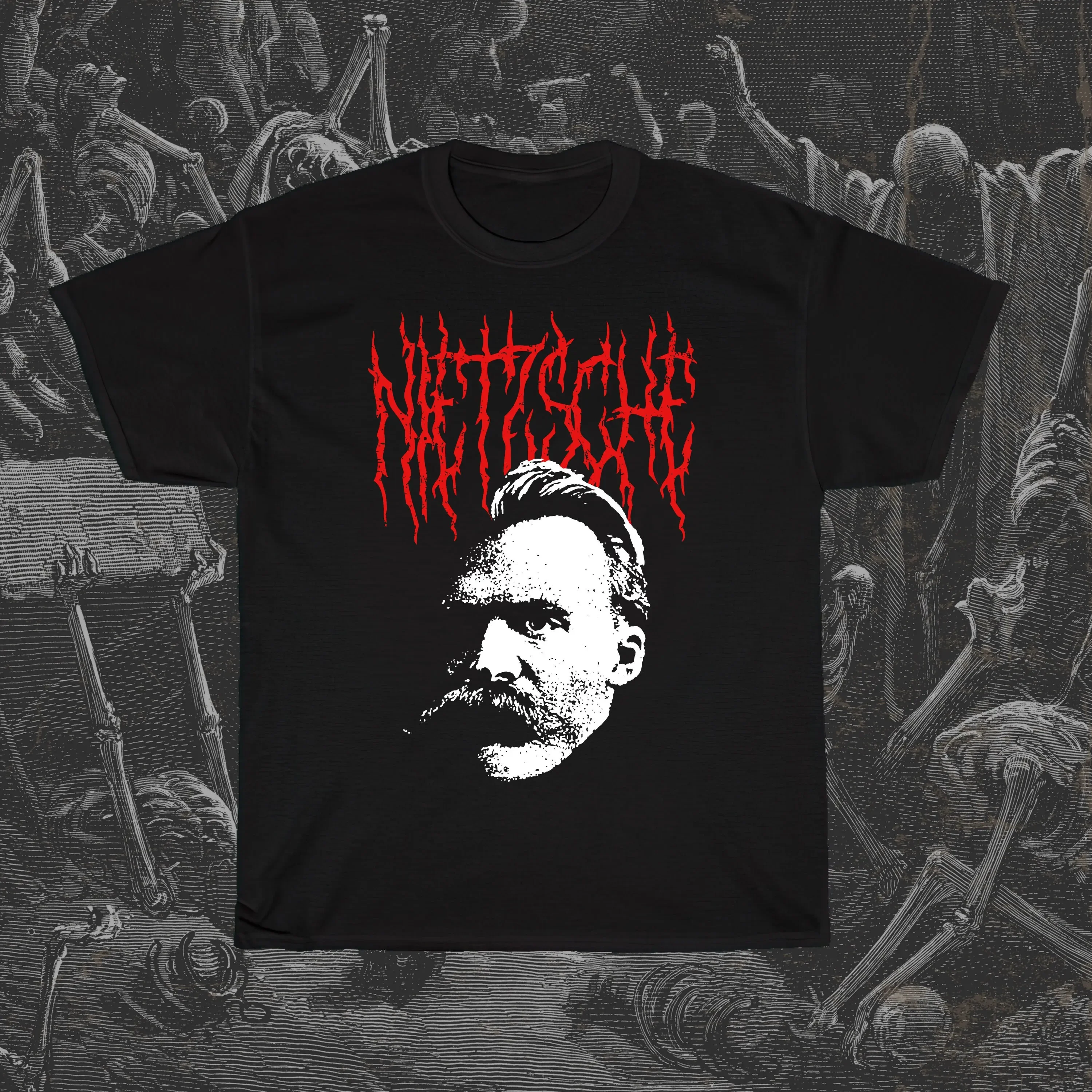 Friedrich Nietzsche T-shirt Philosophy Shirt Philosopher