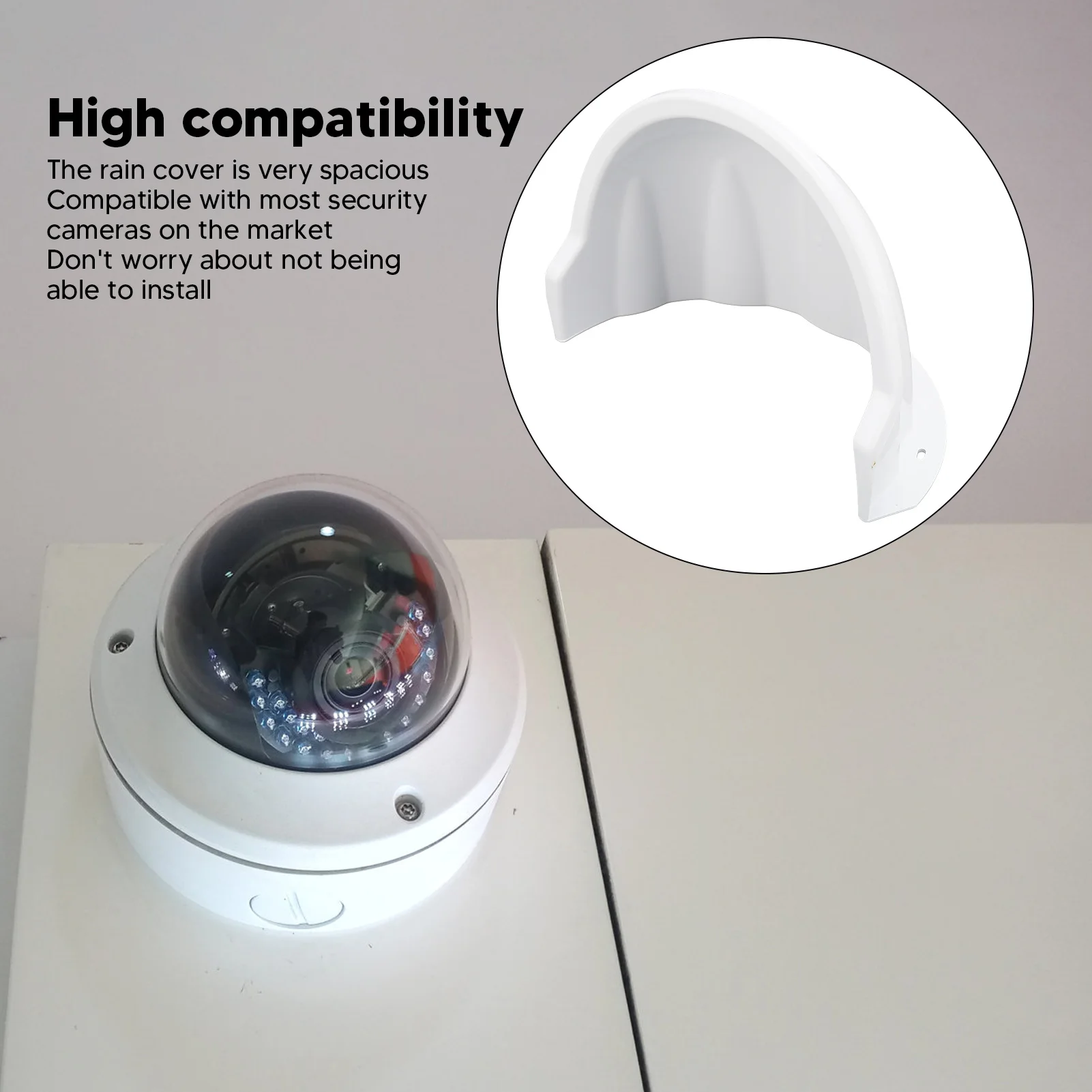 Outdoor Surveillance Camera Protective Cover Sunshade And Rain Cover ABS Plastic for Security Camera