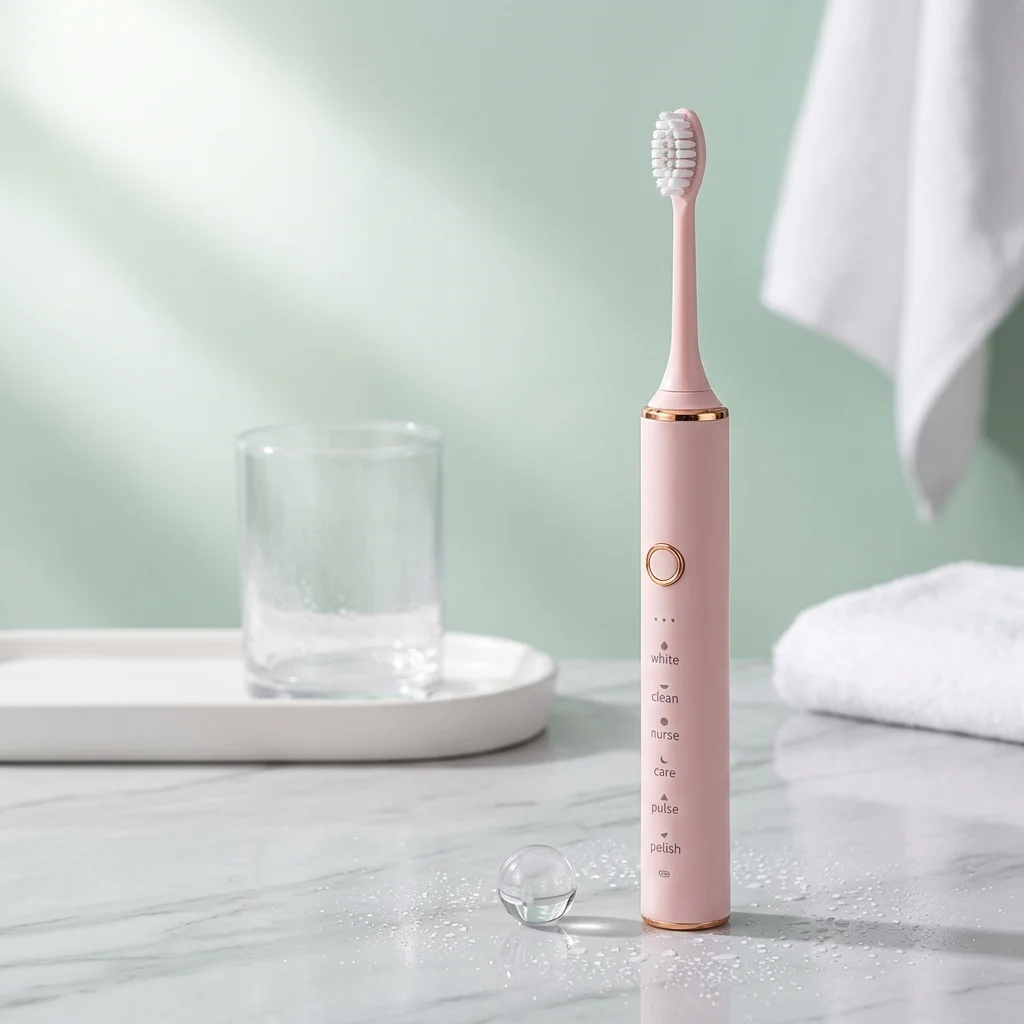 

Sonic Electric Toothbrush with 4 Replacement Heads USB Rechargeable 6 Modes IPX7 Waterproof Soft Bristles for Adult Oral Care
