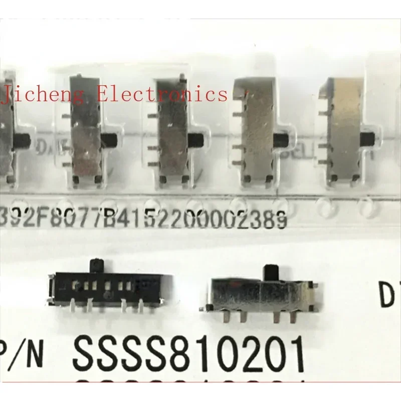 

10PCS Japan Original SSSS810201 SMD Toggle Switch 2 Gears 8 Pins Sliding