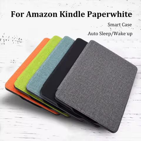 New 10/11/12th Generation 6 6.8 7 inch e-Reader Case Leather SA569P Protective Shell Smart for Kindle Paperwhite 1/2/3/4/5 2024
