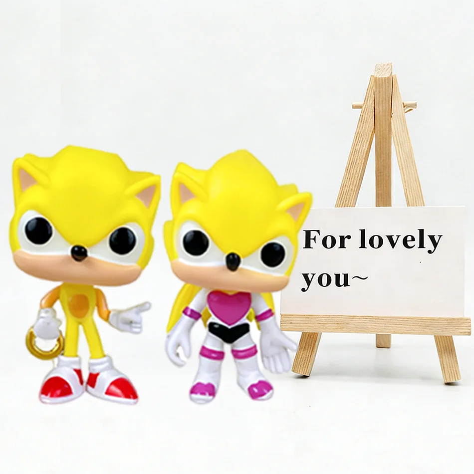 Anime Sonic Action Figures Tails Vinyl Toys Werehog Knuckle Dolls Dr. Eggman Cartoon Figure Model for Birthday Gift - view 3