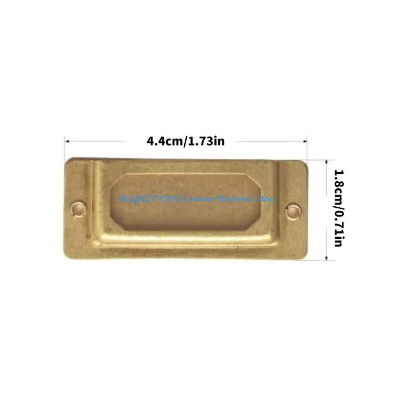 6 قطعة لوحات تسمية مؤشر النحاس المعادن اسم بطاقة التسمية عرض حامل لمجلة مخطط وثيقة الموثق المنظمة #6