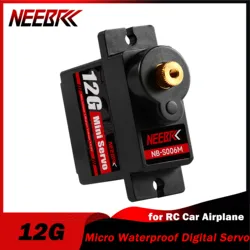 NEEBRC 12g Micro Metal Gear Digital Servo Waterproof Motor 4.8-6V for 450 Helicoper SCX24 RC Car WLtoys k999 Plane Boat Part Toy