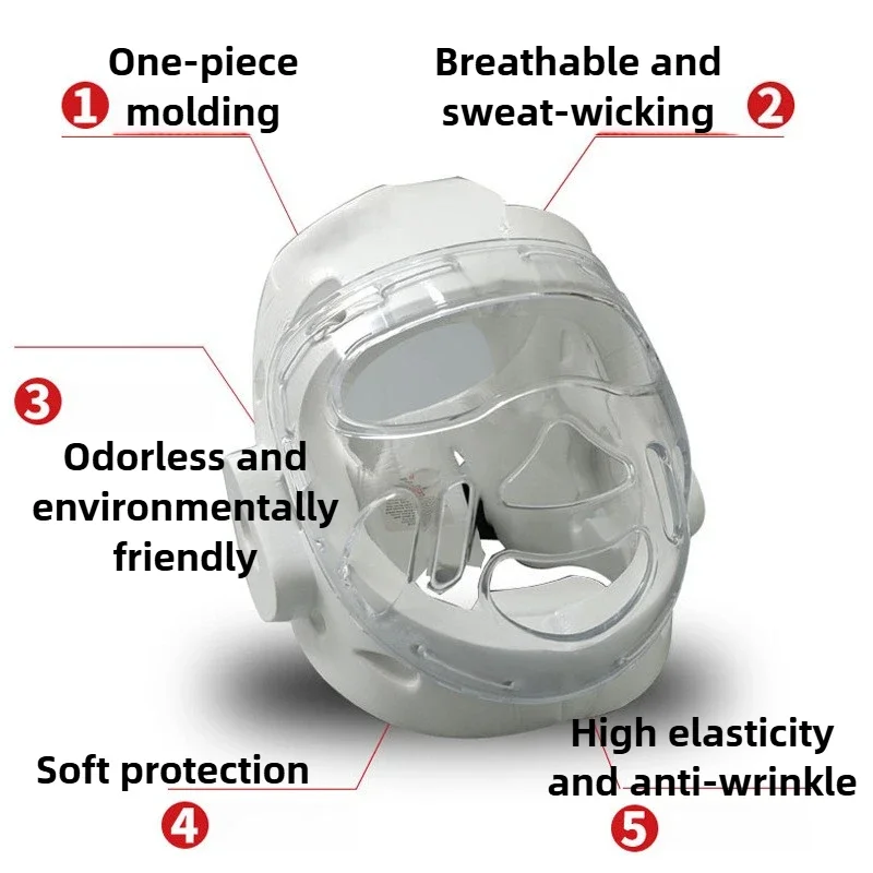 Karate Special Helmet Competition Training Fighting Head Mask Protective Gear Anti-collision