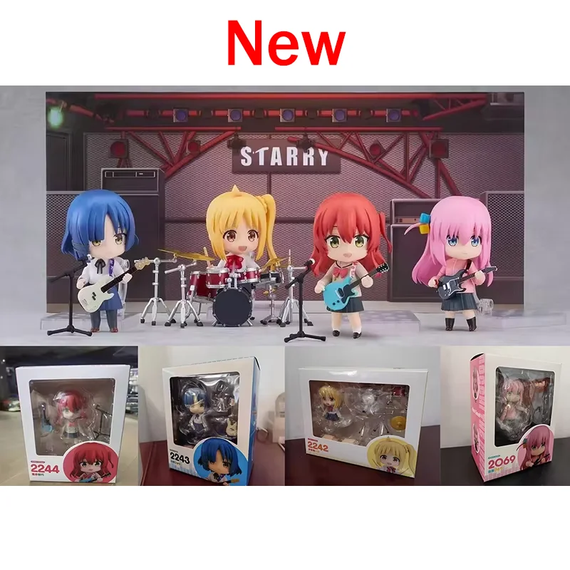 

Kawaii #2069 Anime Bocchi The Rock! Hitori Goto Girl Ijichi Nijika Yamada Ryo Kita Ikuyo Figures Doll Model Collection Toy Gift