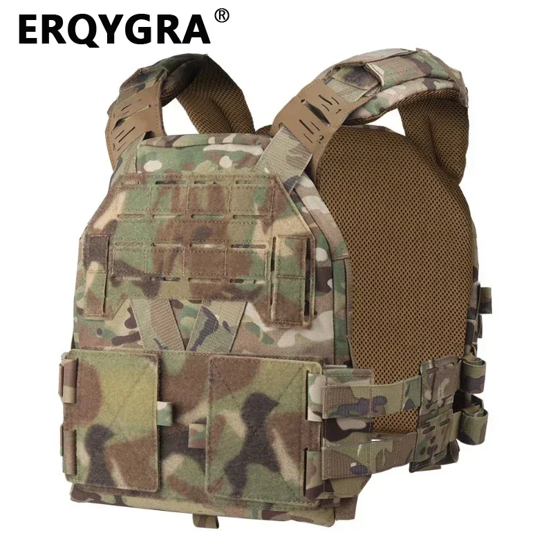 ERQYGRA Tactical Hunting Plate Vest Outdoor CS Game Protective Adjustable Molle System Paintball Accessories Airsoft Equipment