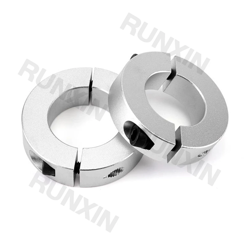 RXTNC 2Pcs Aluminum Separate Optical Shaft Thrust Ring Fixed Ring For 50mm Optical Shaft CNC Engraving Machine Parts