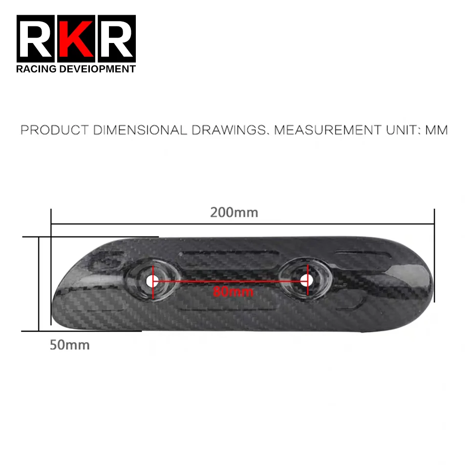 for Huqvarna FX FE 230 350 450 501 2017-2023 for KTM EXC EXCF 2007-2023 Motorcycle Carbon Fiber Exhaust Heat Shield Protector