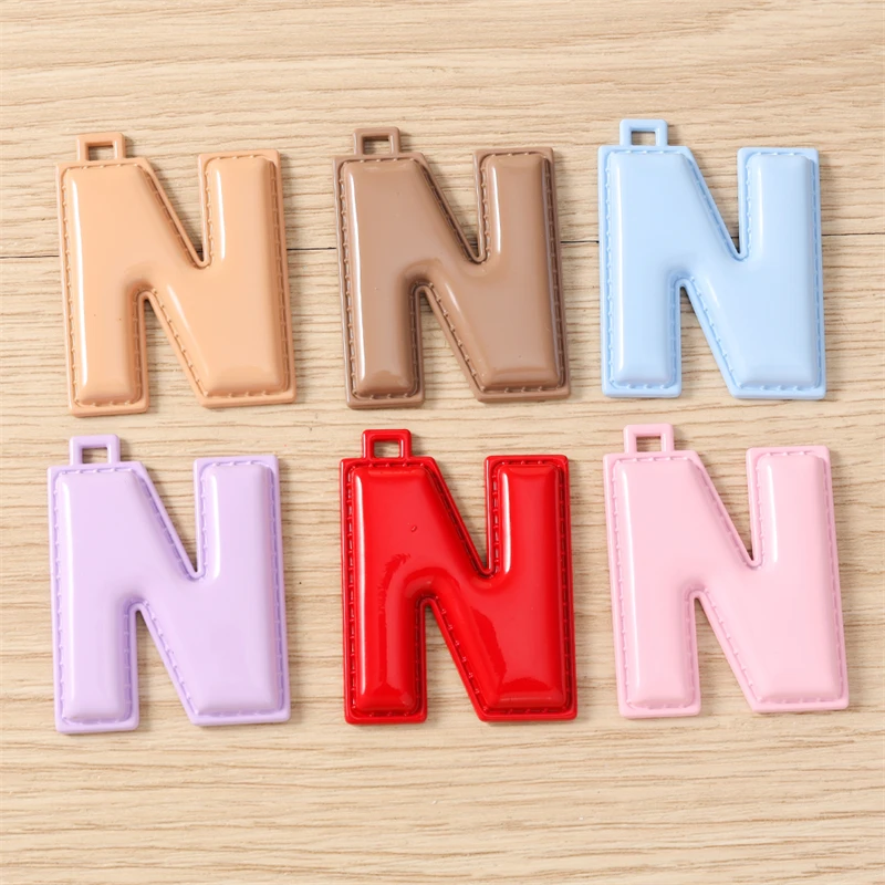 5 Stück niedliche, farbenfrohe Buchstabenanhänger (A-Z) für die Schmuckherstellung, Ohrringe, Halsketten, Armbänder, DIY-Bastelbedarf – Detail 18