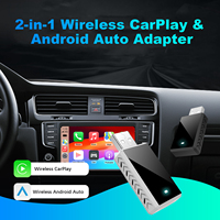 2025 New Chip Mini Adapter 2In1 Wireless Carplay/Android Auto 5G WIFI for 99% OEM Car with USB Port Plug & Play Stable Connect