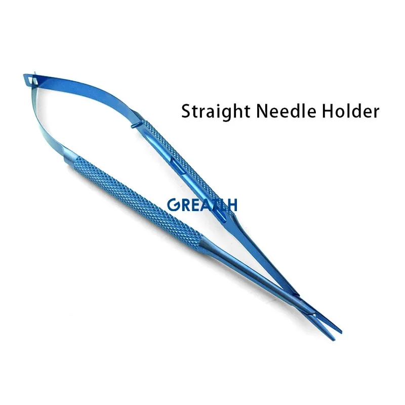 Titanium Dental Castroviejo Straight Needle Holders Ophthalmic Instruments