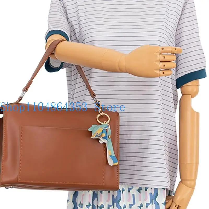 652F Trendy PU Leather Elephant Keychain Animal Design Practical Gift for Loved Ones