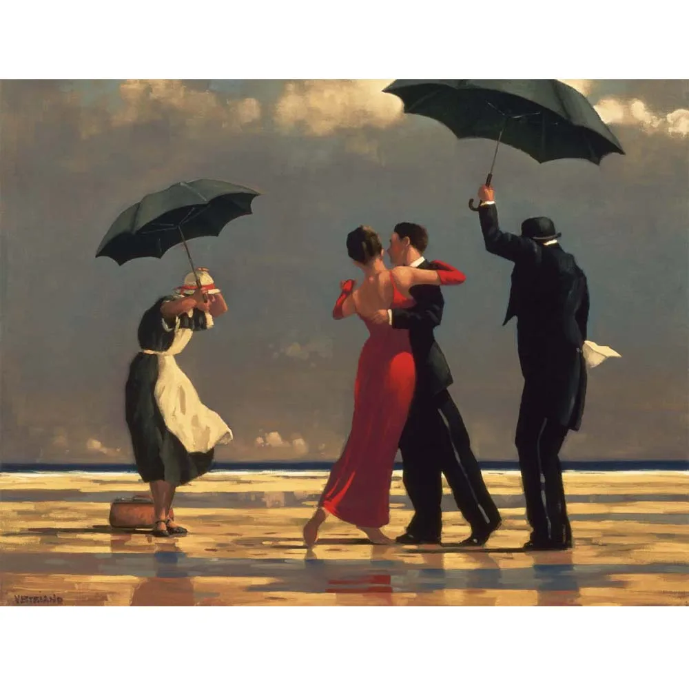 Hand painted high quality reproduction of The Singing Butler by Jack Vettriano Modern wall art picture Aesthetic room decor