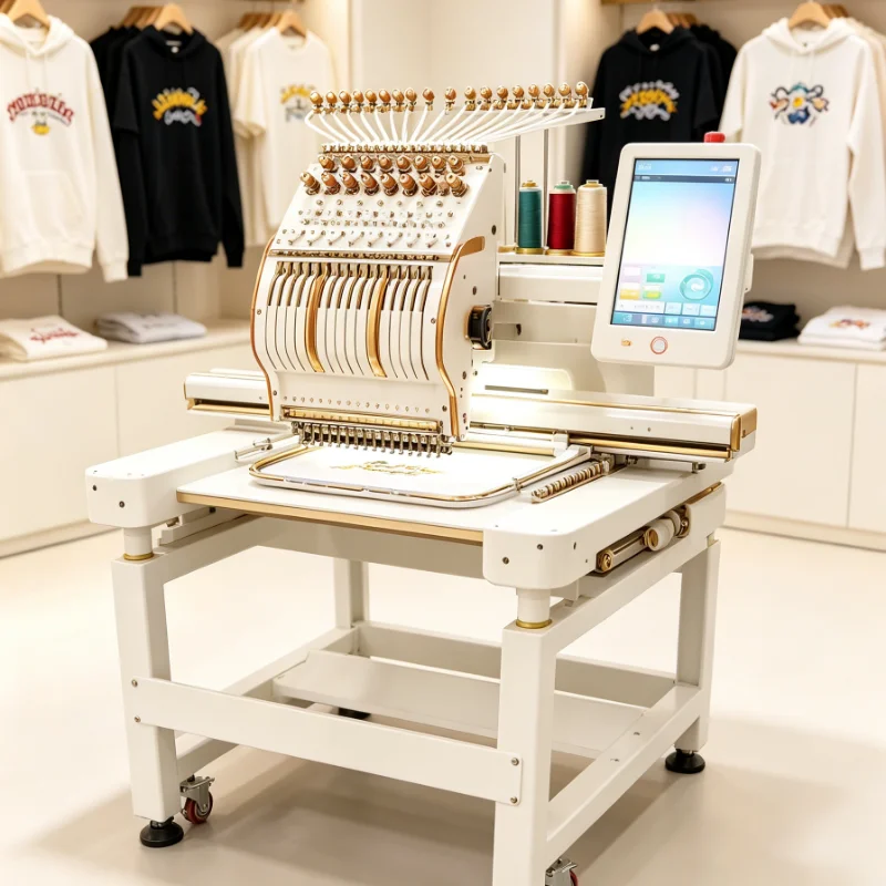 Customized Portable Embroidery Machine Lightweight Easy Operation for Hat Bag and Jean Embroidery Beginners
