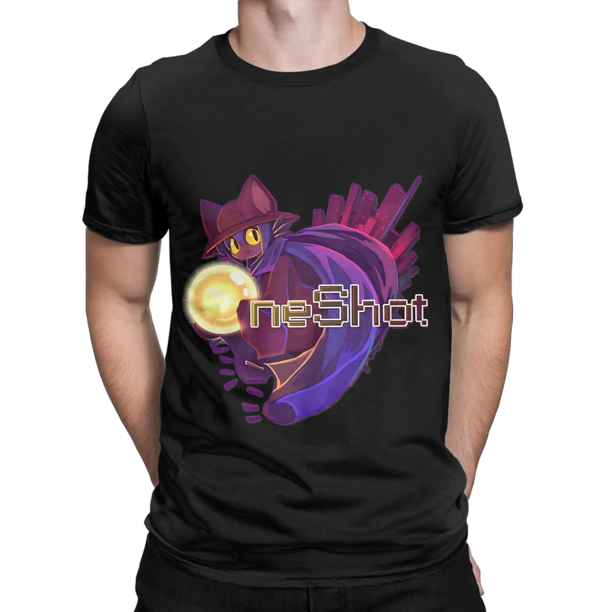 oneshot Classic Shirt  Graphic 100% Cotton T-Shirt OneShot Tees Tops For Men