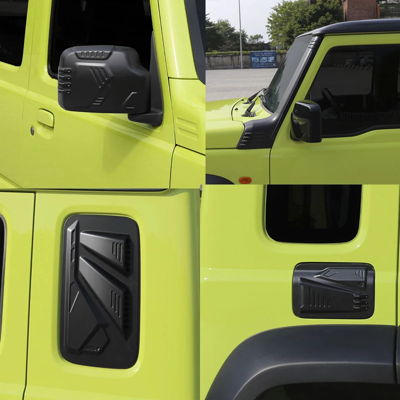 

Для Suzuki Jimny Nomade 2025 2026 ABS черное матовое зеркало заднего вида A C оконная стойка бензобак декоративная наклейка внешняя рамка