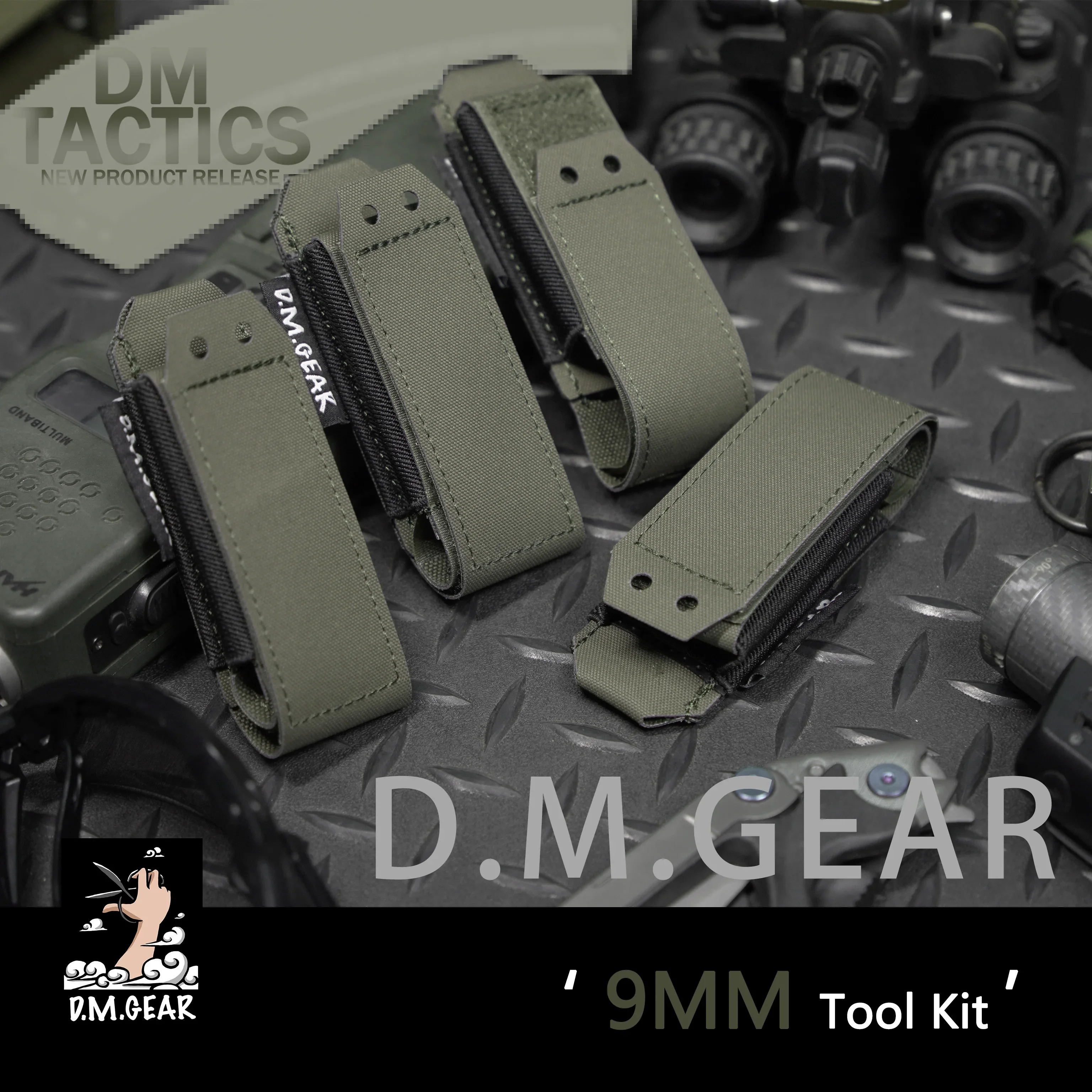 

Dmgear 9mm Magazine Pouch Bag Quick Release Molle Carrier Air Gun Tactical Vest Gear Accessories War Game Outdoor