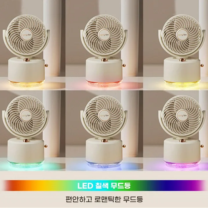 مروحة ترطيب صغيرة محمولة: مروحة منزلية لاسلكية ومنخفضة الضوضاء