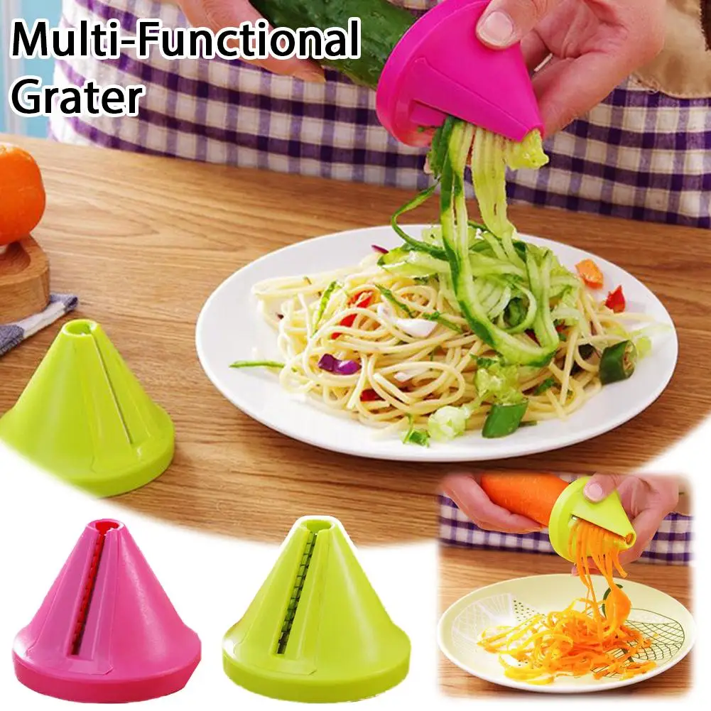 

NEW Peeler Kitchen Accessories Conical Spiral Shredder Rust-proof Anticorrosive Rotary Shredder Plastic Vegetable Slicer Potato