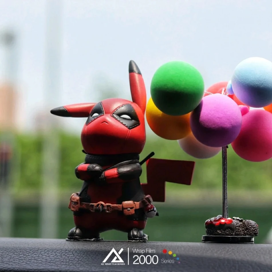 12cm Pokemon Anime Figure PVC Pikachu Cosplay Deadpool Cartoon Action Figures Kawaii Model Collection Ornaments Kids Toys Gift