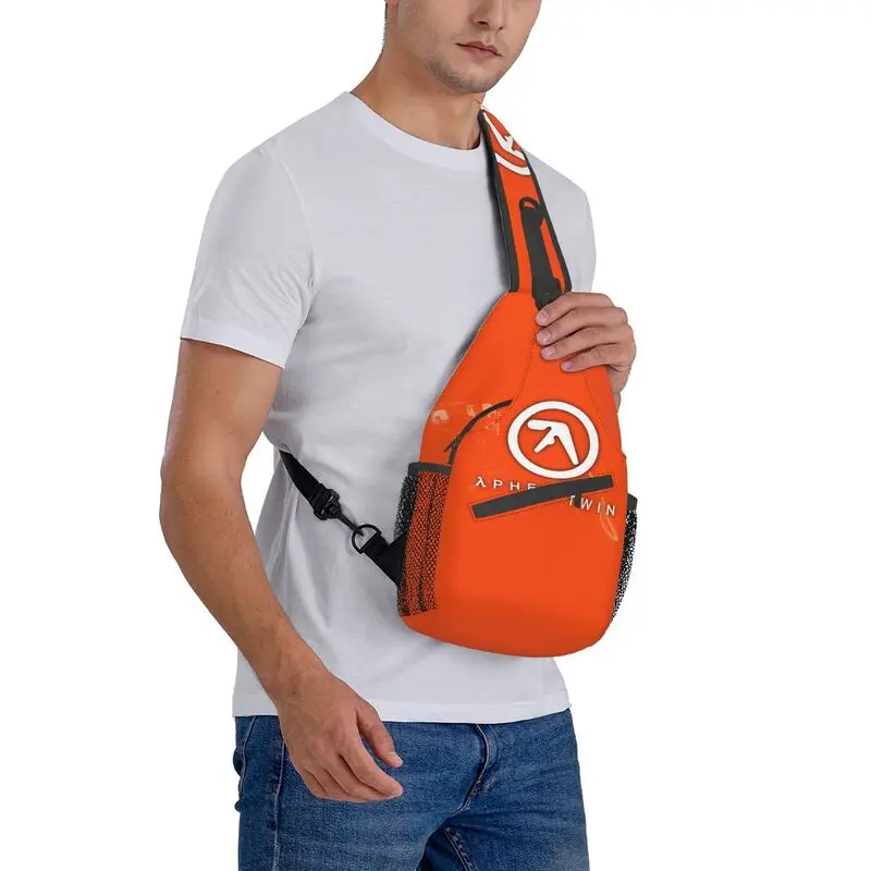 Aphex-mochila cruzada de hombro personalizada para hombres, bolso de pecho doble, mochila de viaje, mochila de día