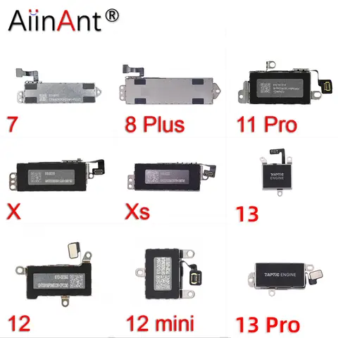 AiinAnt TAPTIC 엔진 모터 진동기 플렉스 케이블, 아이폰 X XR Xs 11 12 13 프로 맥스 7 8 플러스 미니 SE2 휴대폰 수리 부품