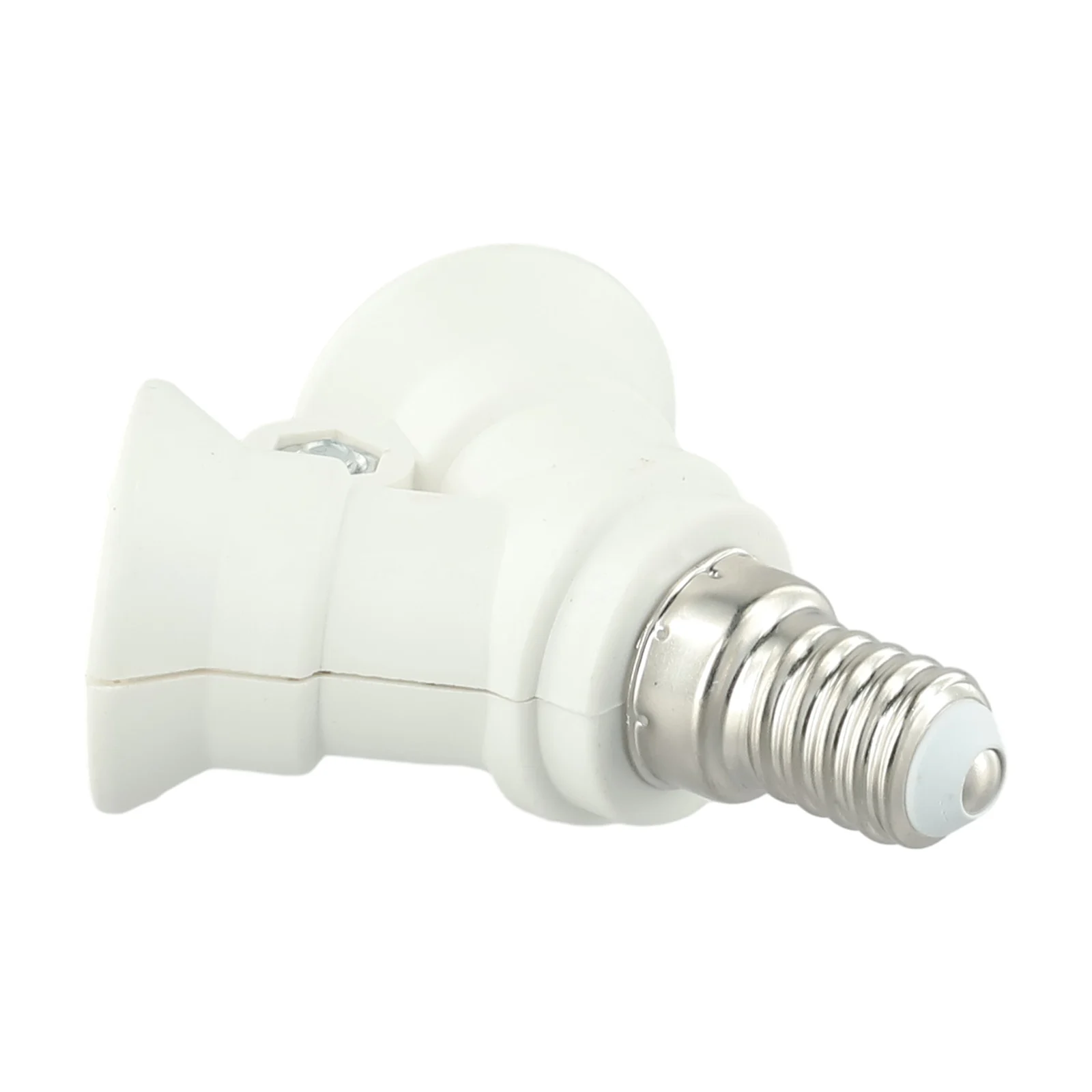 White Lighting Accessories Attachment Adjustable Base Socket Lamp holder Ceiling Rotatable PBT E14 Light Splitter