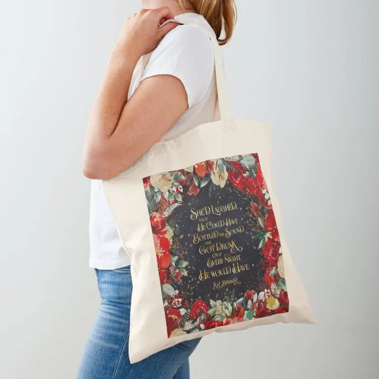

She'd laughed... Kaz Brekker. Six of Crows Quote Tote Bag canvas bags Cloth bags Fabric bag tote bags aesthetic
