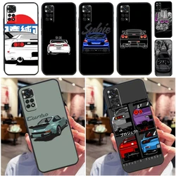 Sports Car JDM Drift Case For Xiaomi Redmi Note 11 Pro 11S 8 9 12 10 Pro 10S 9S Redmi 9 10 12C 9C 10C Back Cover