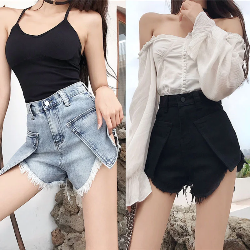 

2022 Womens Shorts Summer High Waisted Denim Shorts Jeans Women Short New Femme Push Up Skinny Slim Denim Shorts Whit Belt