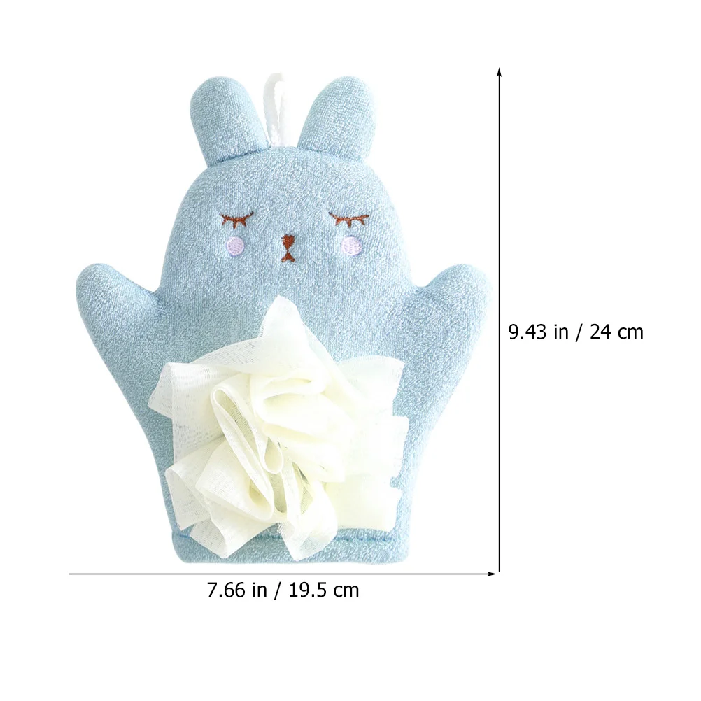 3 Pcs Rabbit Bath Gloves Scrubber Exfoliating for Massage Mitt Mitts Gentle Exfoliation Body