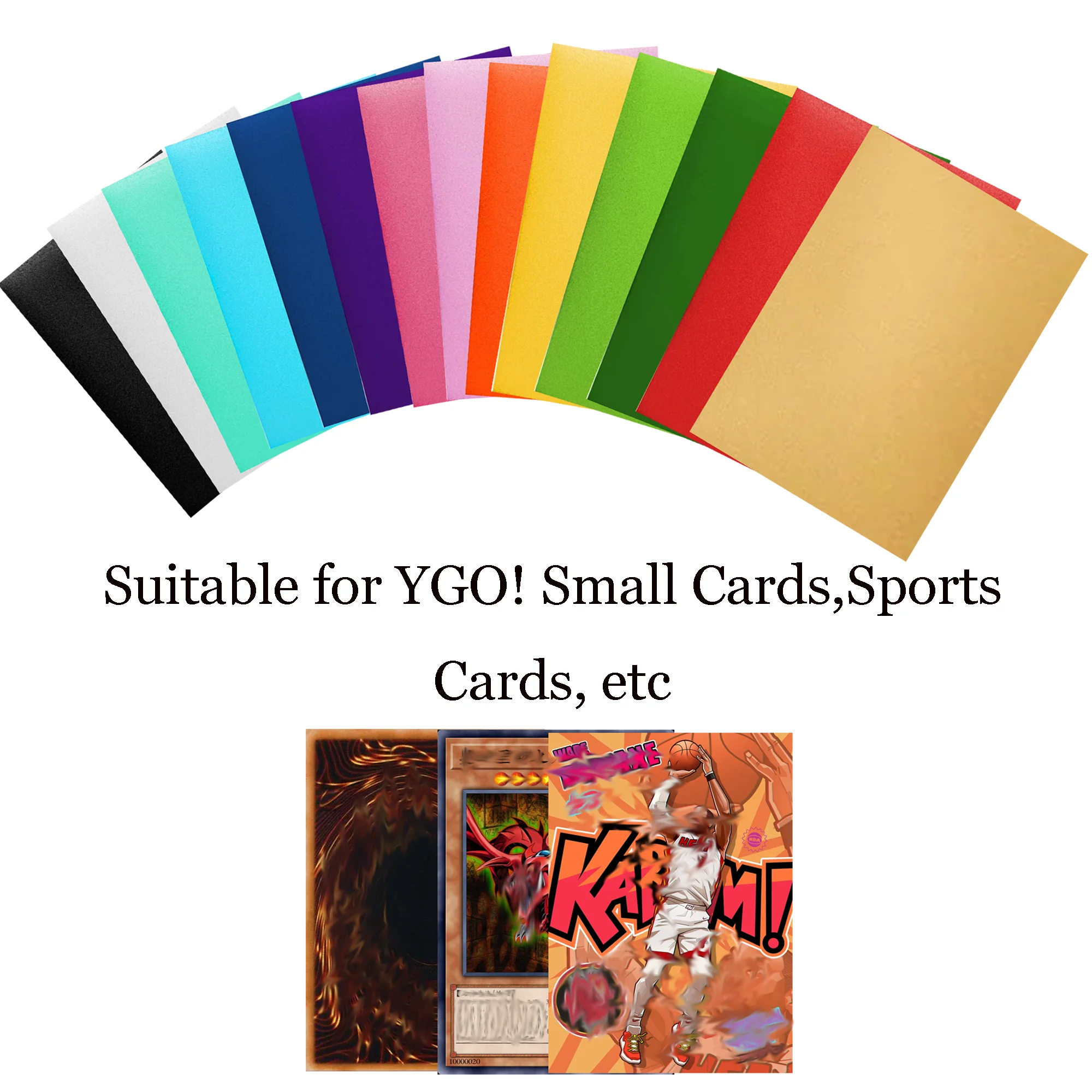 100 SZT./Zestaw 62x89mm Wielokolorowe Matowe Koszulki na Karty Top Loading Japoński Rozmiar Ochraniacze na Karty do Gry YGO Najlepsze Prezenty