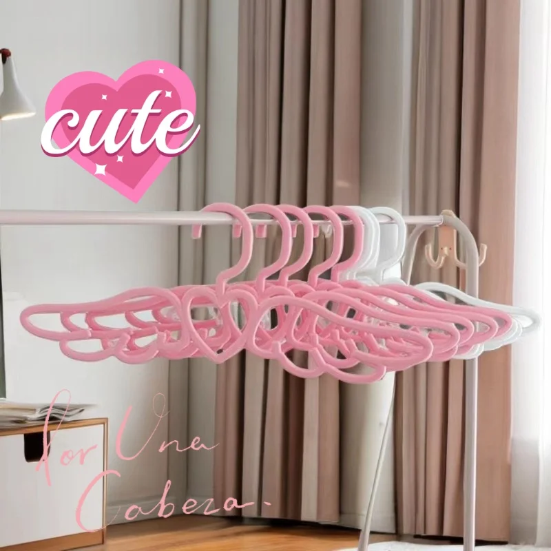 2pcs Pieces of Love Wings Clothes Hanger, Wardrobe Hanger, C