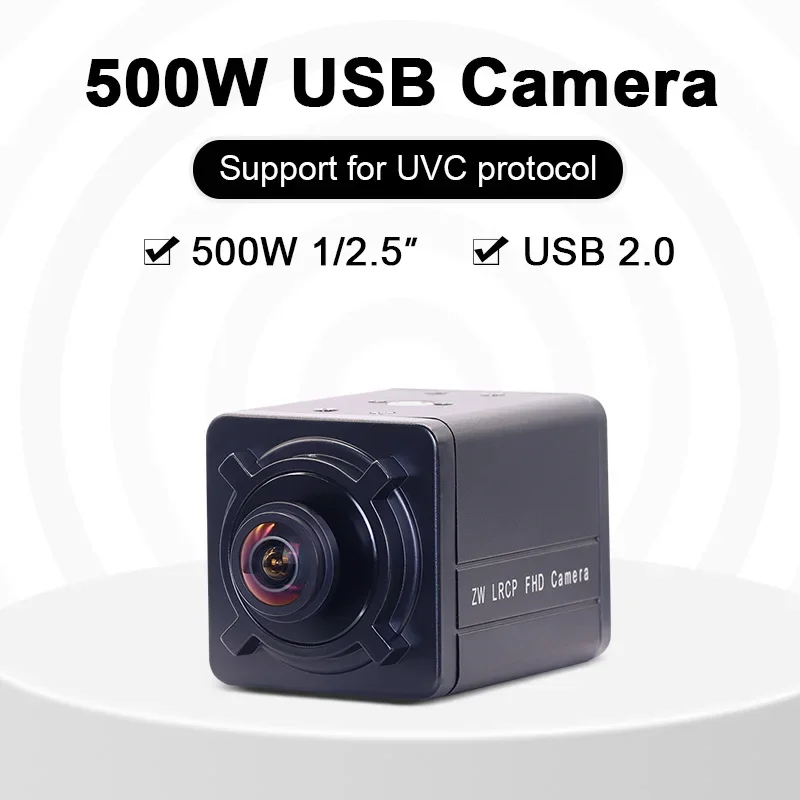 ZWAK 5MP 5600 PS5520 panorama fisheye lens UVC Plug and Play Wide Dynamic HDR Full HD USB Camera Module for Robots
