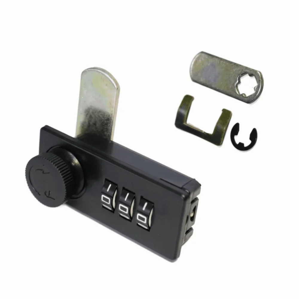 3 Digit Mechanical Combination Lock Compact Size Anti-Theft Dial Combination Lock Keyless Anti-Corrosion Cabinet Lock