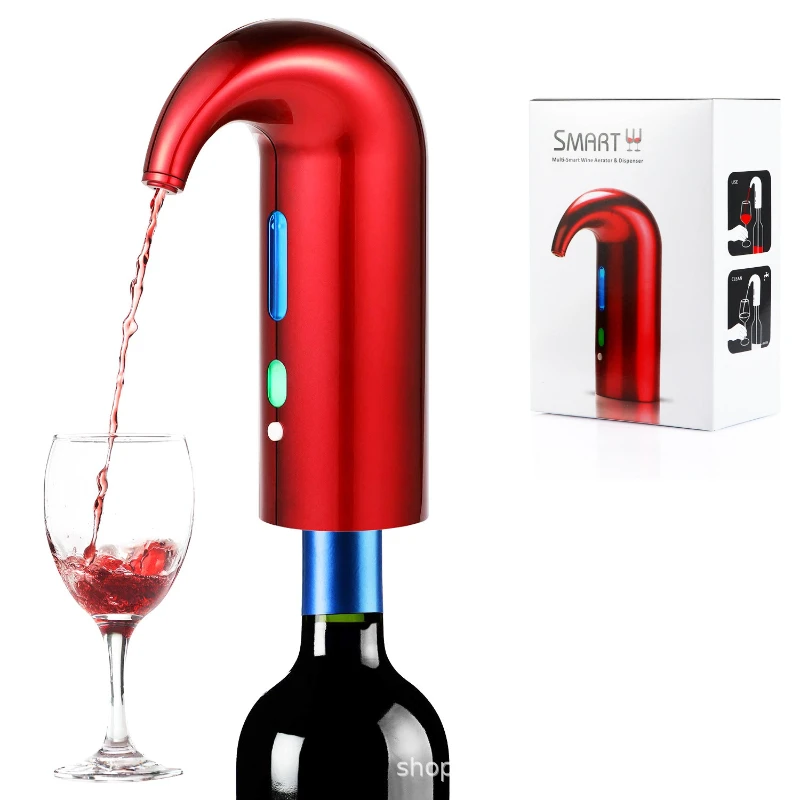 

Electric Wine Aerator Dispenser Professional High-End Whiskey Pump USB Rechargeable Automatic Wine Decanter Pourer for Parties 1