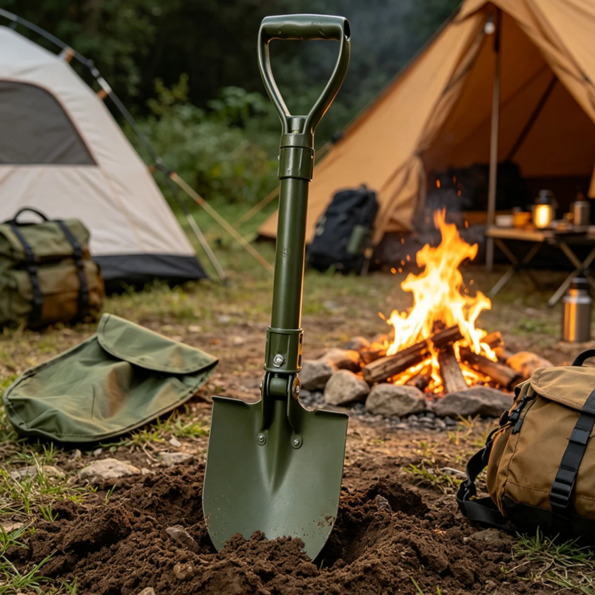 Camping/Multi-functional Folding Shovel, Outdoor Gear Folding Shovel, Engineer Shovel, Vehicle-mounted Folding Shovel