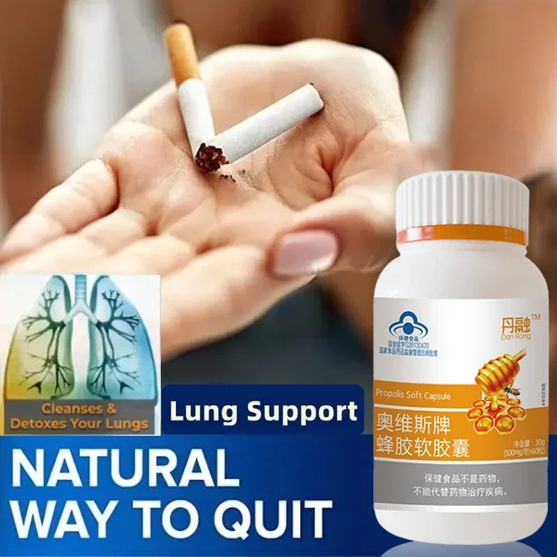 Lung Cleanse Detox Capsules Support Altitude Sickness Asthma Relief Mucus Clear Quit Smoking Aid Respiratory Health Supplements