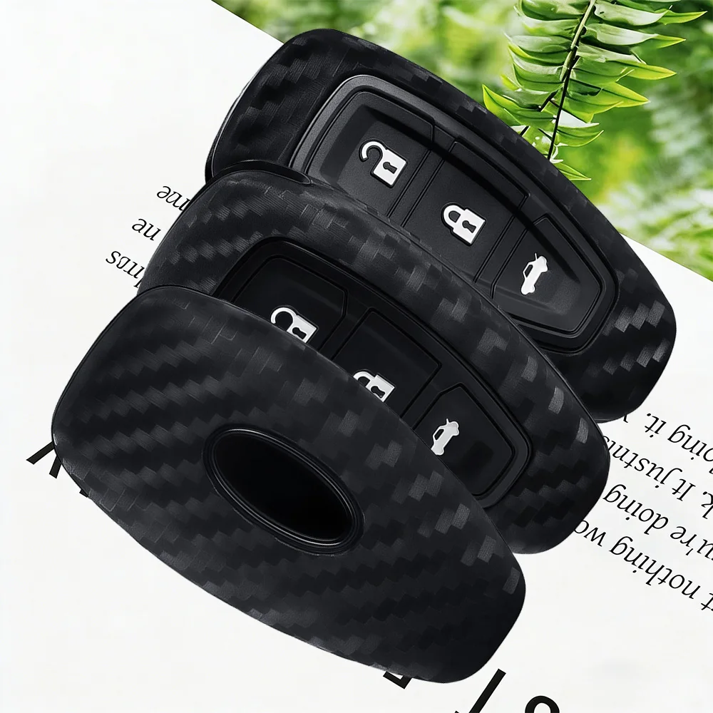 Funda de Silicona para Llave de Coche Ford C-Max, Mondeo, Kuga, Fiesta Titanium, Ford Focus 3, 4 ST, MK3, MK4, 3 Botones, Accesorios
