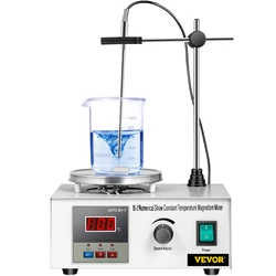 SucceBuy 1L Verwarming Magneetroerder Hete Plaat W/Roerstaaf 0-2000R/Min Vortex Mixer Destillatie Kit chemie Lab Apparatuur