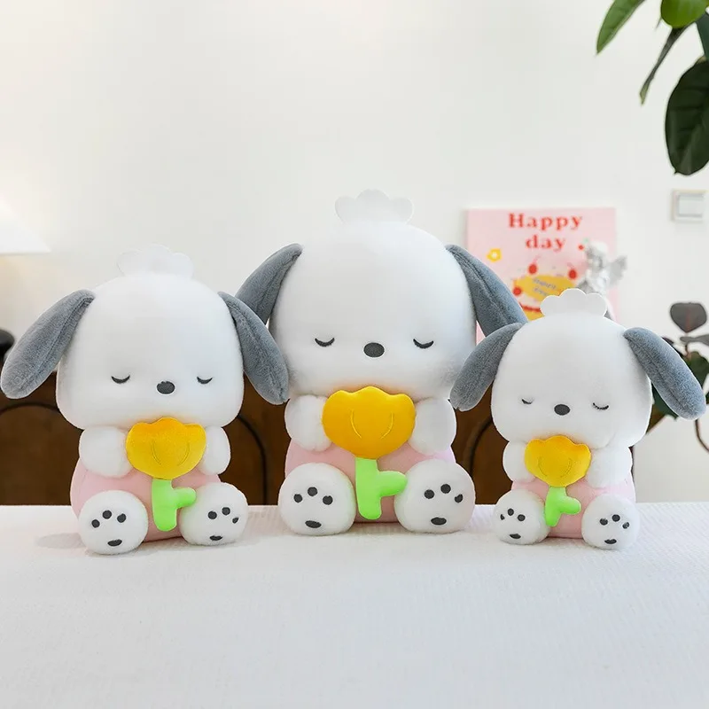 50cm 산리오 귀여운 포차코 봉제 인형 애니메이션 인형 어린이 생일 선물 대형 귀여운 봉제 인형 부드러운 베개 장난감 도매