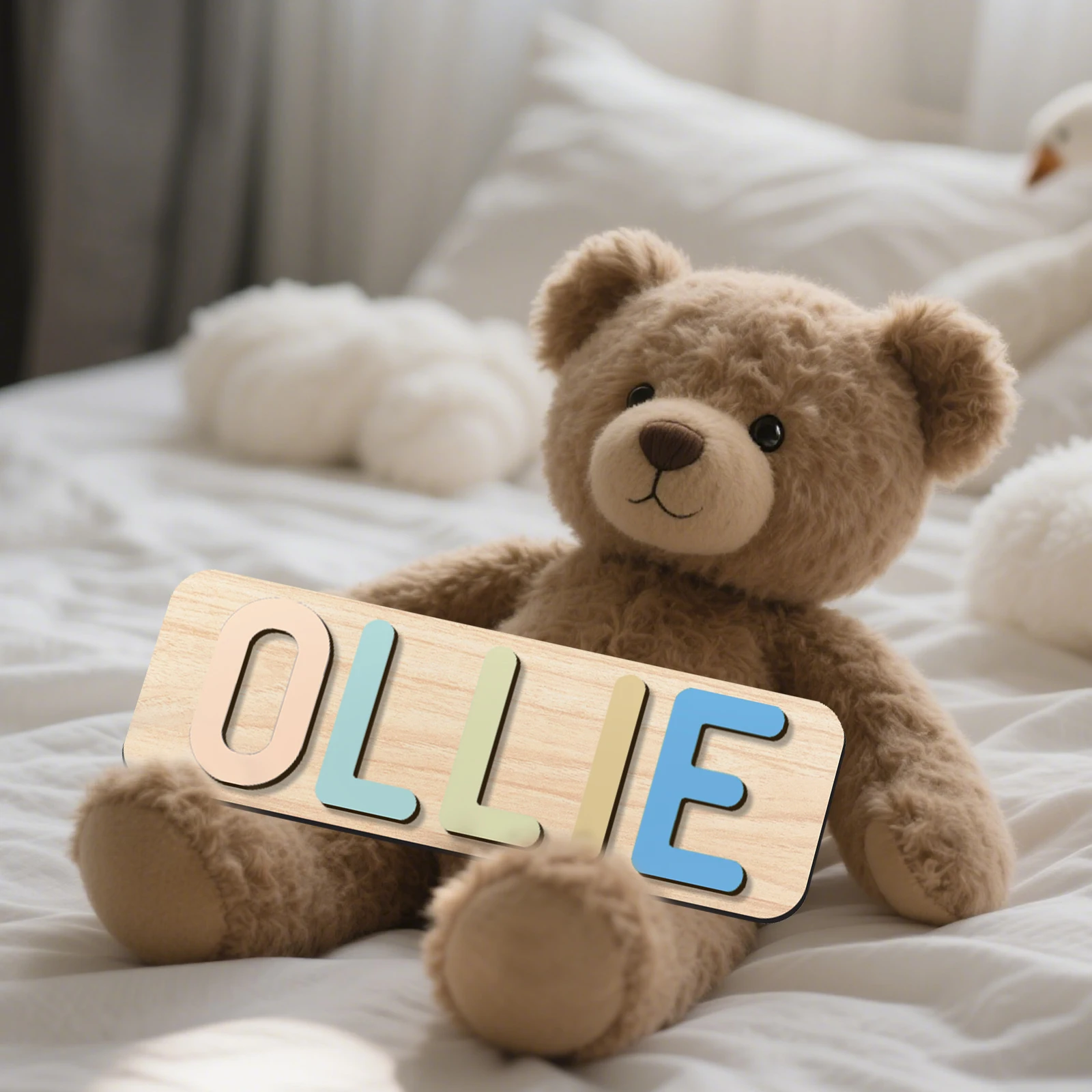 (Custom) 1 Piece Personalized Name Puzzle, Montessori Early Education Toy for Children, Birthday Gift for Boys and Girls.